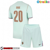 Otroške Nogometnih dresov Francija Desire Doue #20 Gostujoči SP 2026 Kratki rokavi (+ hlače)